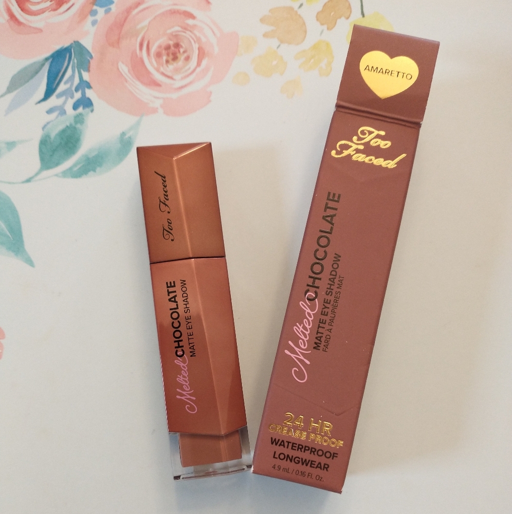 Too Faced Melted Chocolate Creaseproof Waterproof Matte EyeShadow in Amaretto